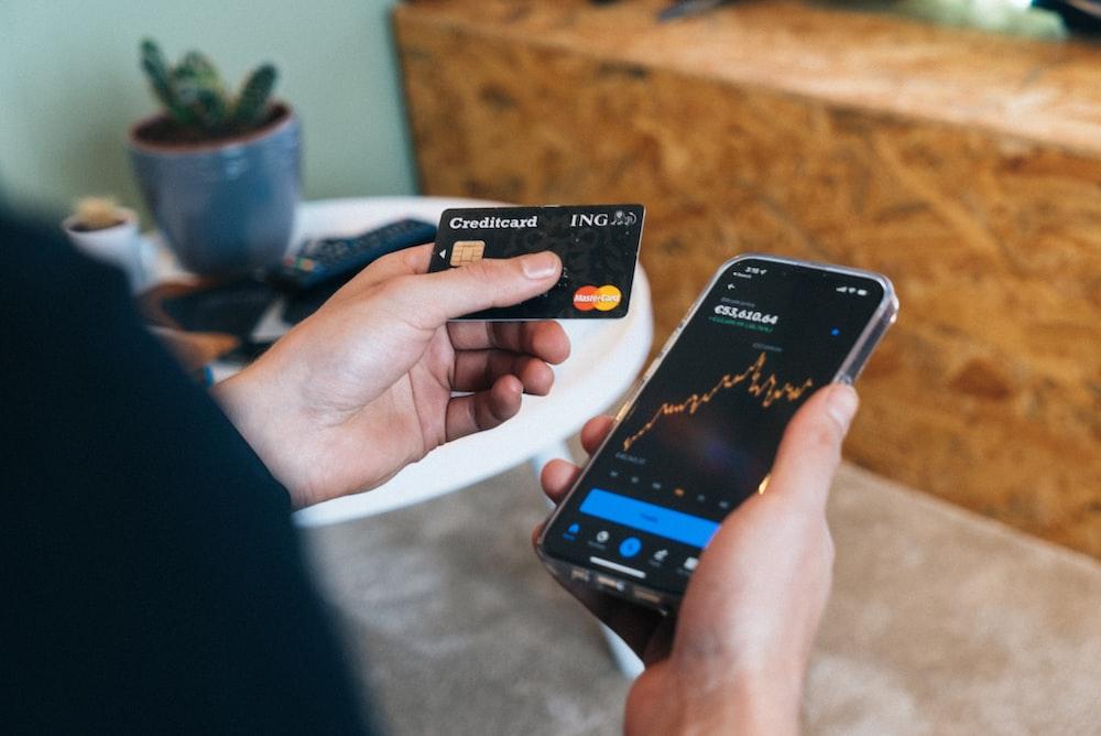 a black Mastercard credit card.