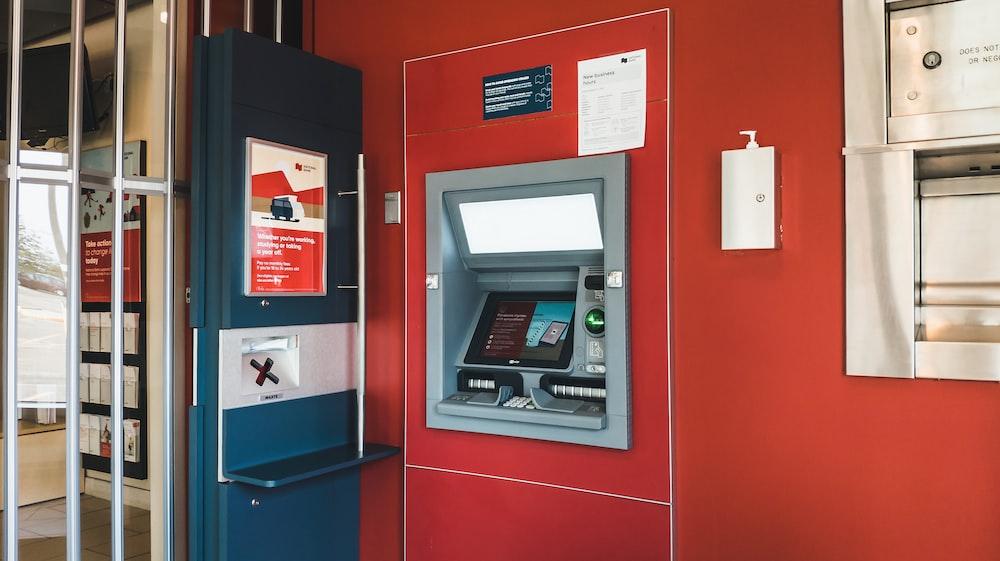 An ATM machine
