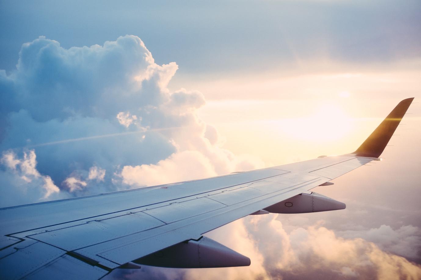 View from an airplane window