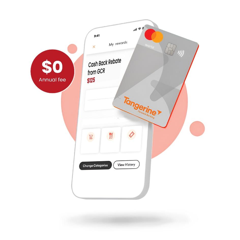 the immaculate Tangerine World Mastercard