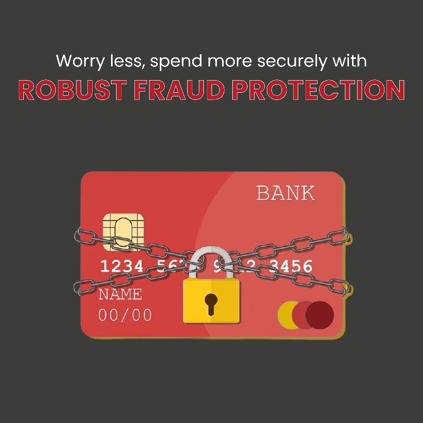 a credit card locked with chains and a lock