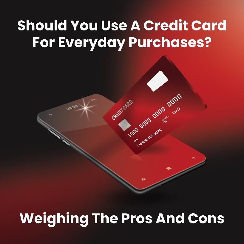 the pros and cons of everyday purchases via a credit card.