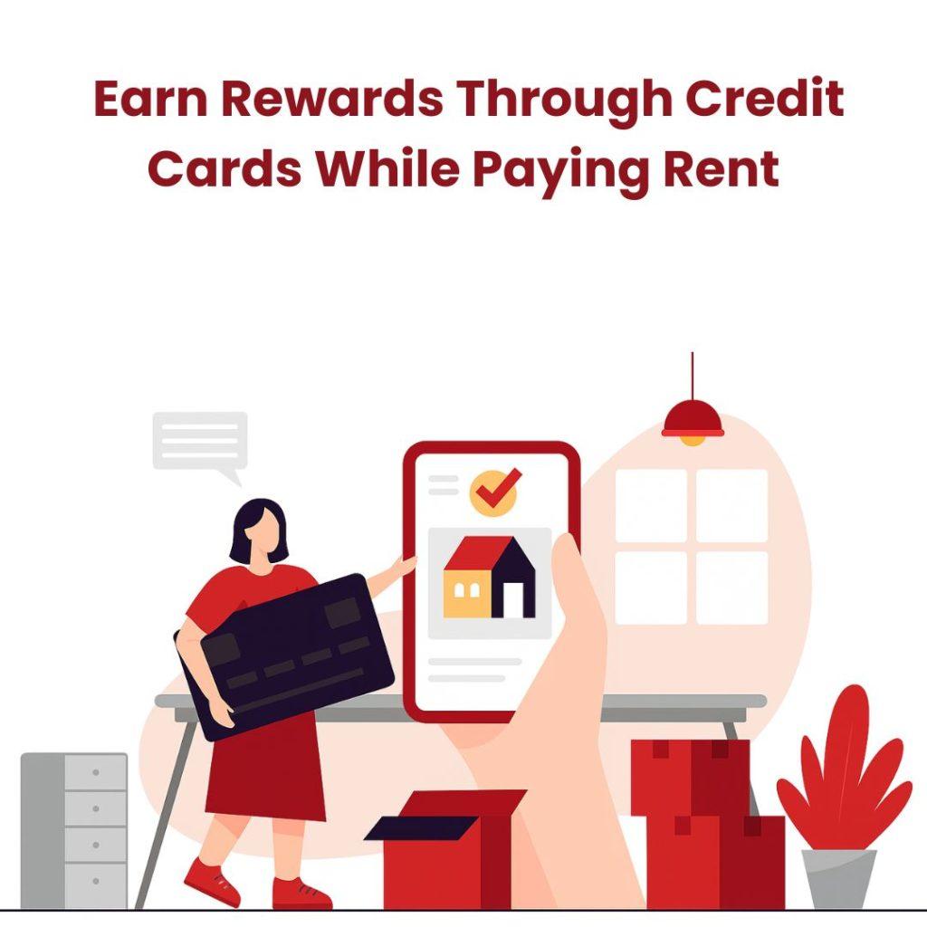 The picture shows a phone, woman, credit card and boxes