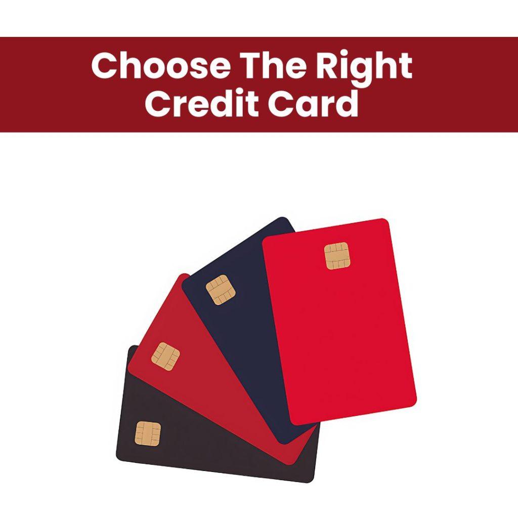 The picture shows 4 different credit cards.
