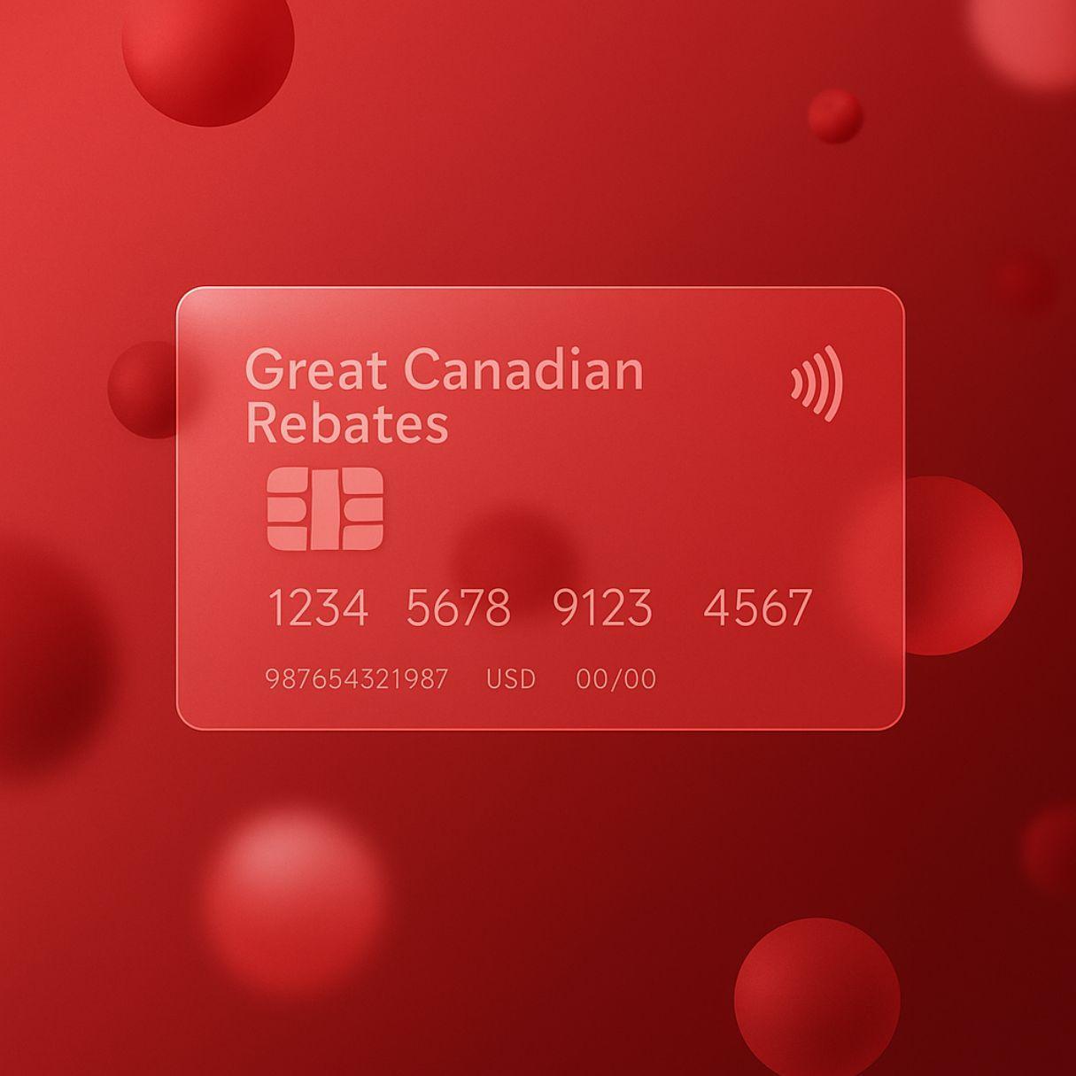 The picture shows a card with a red background