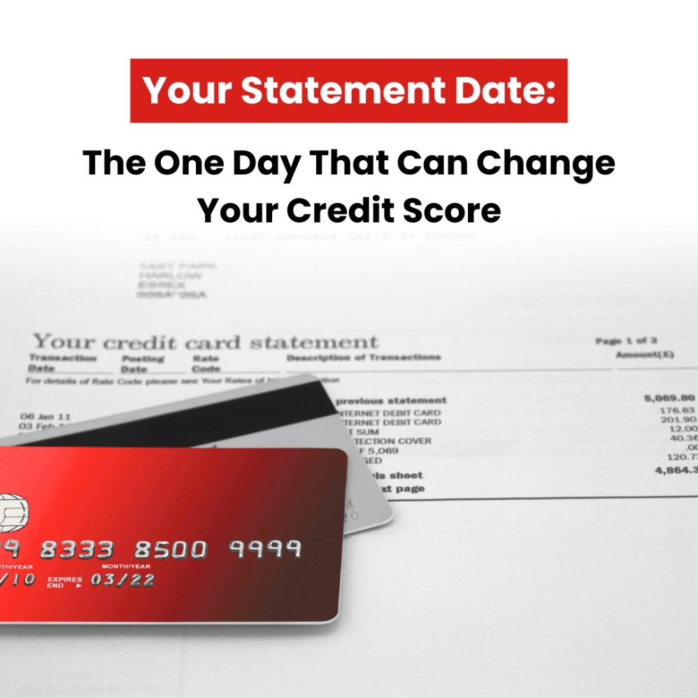 Credit card statement showing balance and credit card used to explain statement date utilization in Canada, and how timing payments lowers credit utilization