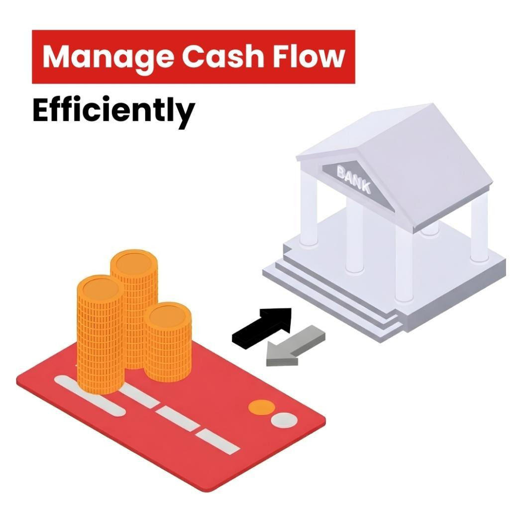 This photo shows coins on a credit card with arrows pointing bank.