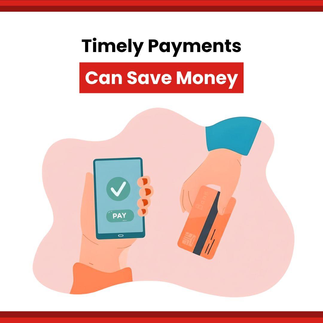 This image shows hands holding a credit card and a mobile phone with a banking app.