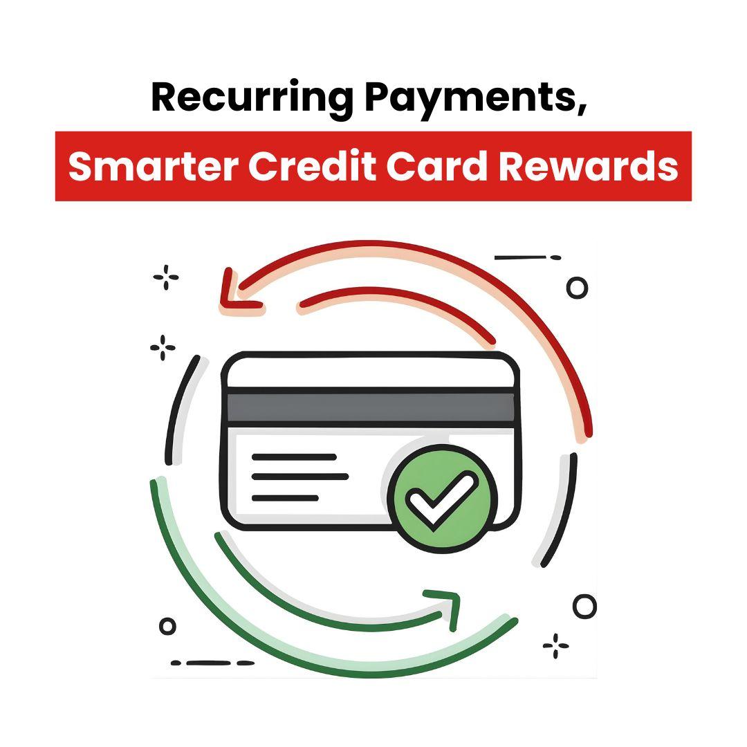 This image shows a credit card transaction icon for recurring payments.