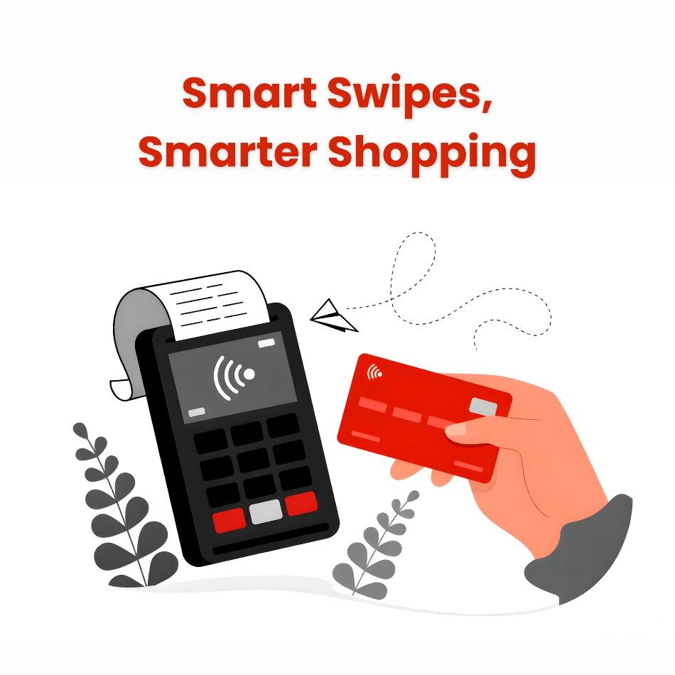This image shows a person holding credit card for payments. Image Caption: Retail-heavy months can have a similar impact on your reported balances.