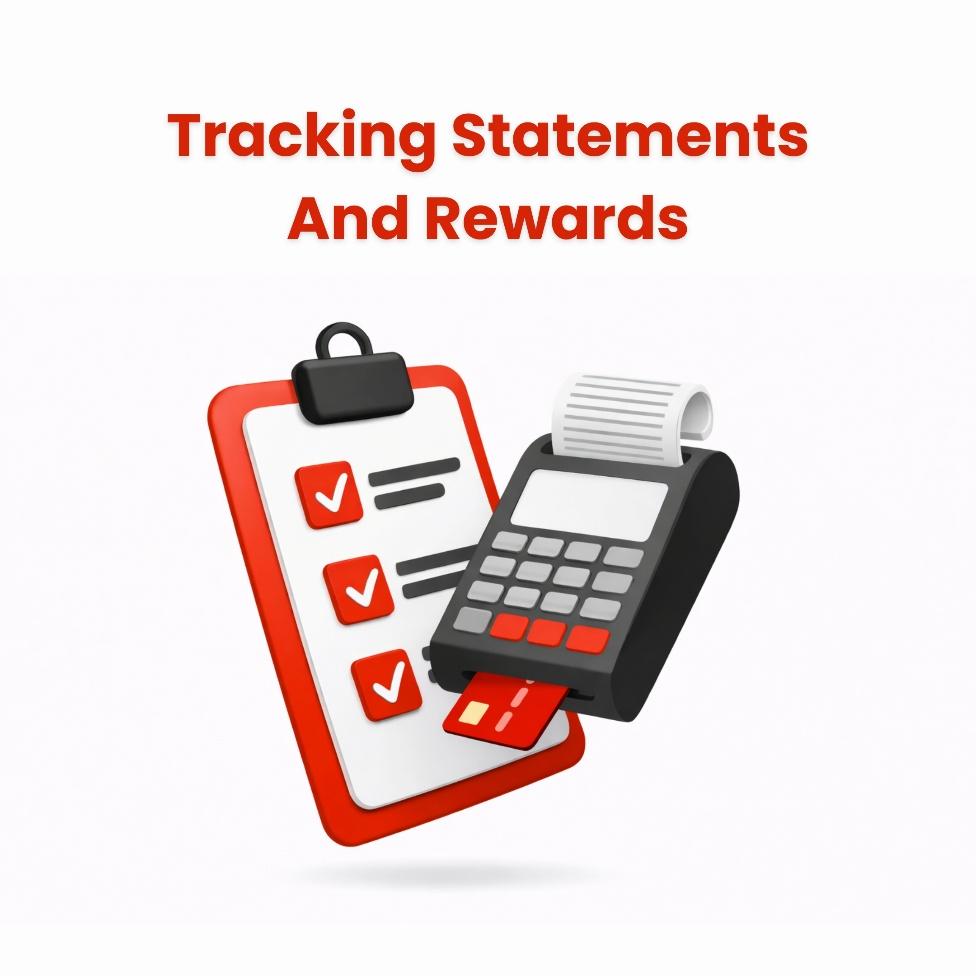 This photo shows a notebook with check marks and a credit card payment machine.