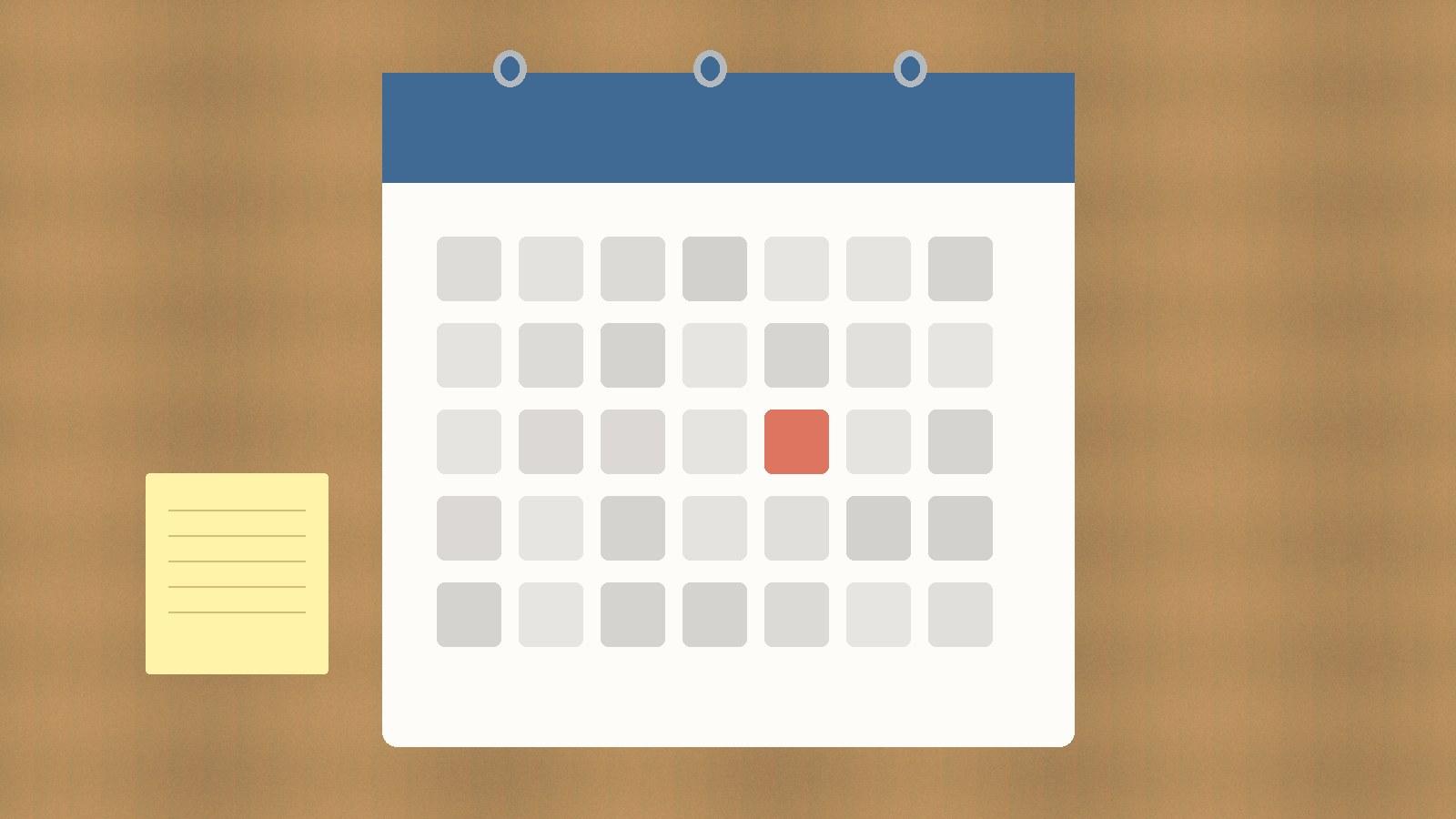 Calendar marking payment due dates during a credit card balance transfer promo