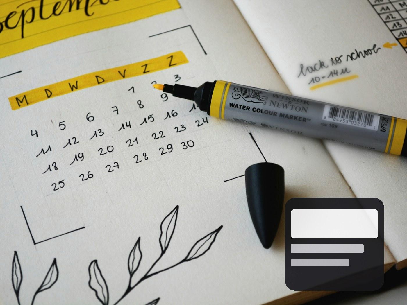 Calendar reminder for a credit card minimum payment due date in Canada