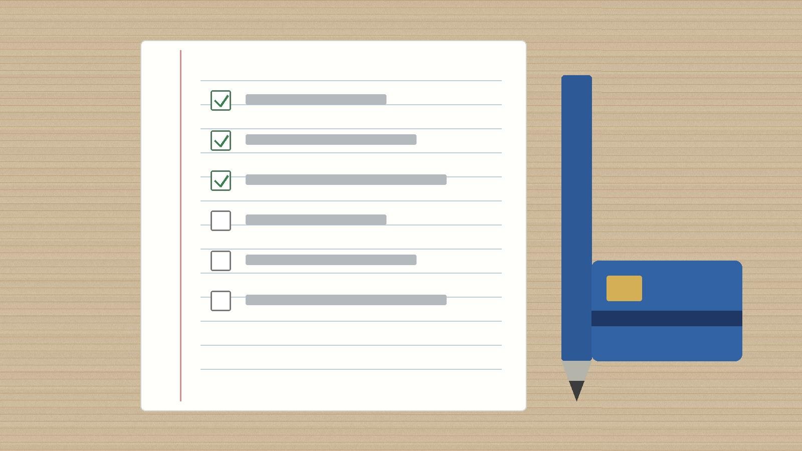 Notebook checklist before taking a credit card cash advance in Canada