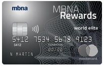 MBNA Rewards World Elite® Mastercard®  credit card