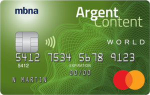 MBNA : MastercardMD World Argent Content MBNA
