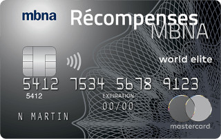 MBNA  : MasterCardMD Récompenses MBNA World Elite