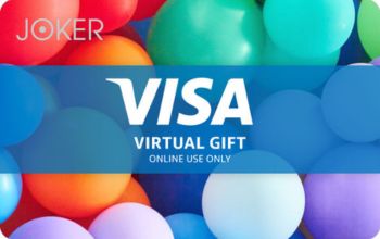 Virtual-Joker-Visa-Prepaid Card - Balloons